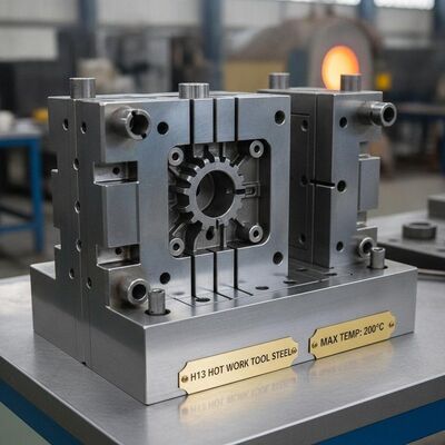 H13 Hot Work Tool Steel Injection Mold for High Temperature Engineering Plastics Processing up to 200°C
